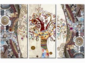 Reprodukcija Artgeist Mosaic Tree N6031-DK, 90 cm x 60 cm