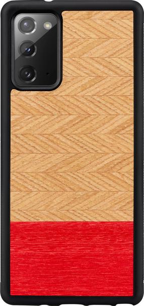 Telefona vāciņš Man&Wood Case for Galaxy Note 20 Herringbone Azalea, melna krās., Apple