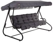 Lauko sūpynės Patio Milano Black Edition, pilka sp., 220 cm x 134 cm x 157 cm