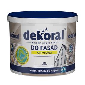Fasado dažai Dekoral Polinit, balta sp., 3 l