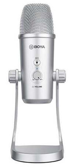 Kondensatora mikrofons Boya BY-PM700SP, sudraba krās.