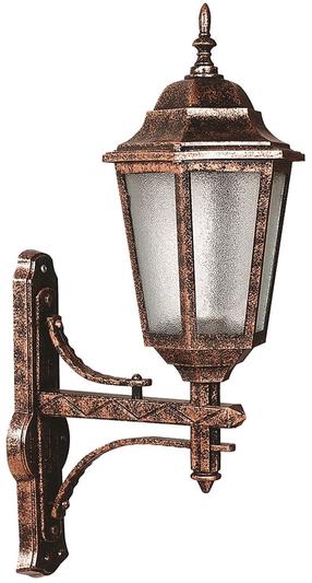 Sieninis lauko šviestuvas Opviq BAP-68188-BKR, 60W, E27, IP65, ruda sp., 30 cm x 70 cm