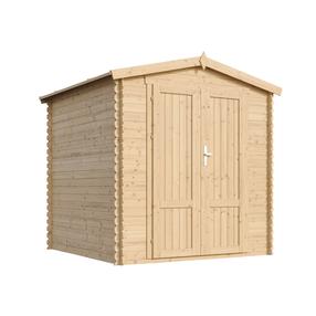 Sodo namelis, su grindimis Timbela M343F1+M343G, 206 cm x 216 cm x 224 cm, ruda sp.