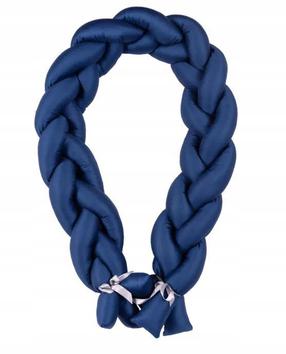 Защитный бортик BabyMatex Satin 06, синий цв., 200 см x 30 см