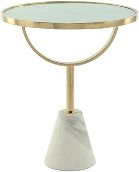 Kohvilaud Kayoom Rocio 100, kuldne v./valge v., 46 cm x 46 cm x 53 cm