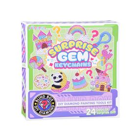 Deimantinė mozaika Surprise Gem Keychains, įvairių spalvų