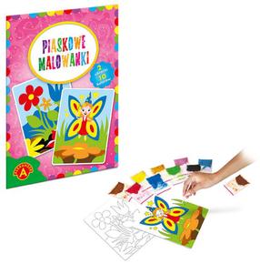 Piešimas smėliu Alexander Sand Coloring Pages Fairy, Flowers, įvairių spalvų