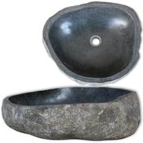 Vonios praustuvas VLX River Stone, akmens masė, 45 cm x 35 cm x 15 cm, ruda sp.
