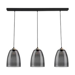 Lampa griesti Spot-Light Asmara, E27, 3 x 60 W, pelēka krās. / melna krās.