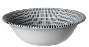 Dubenėlis Claytan, balta/juoda, 15.8 cm