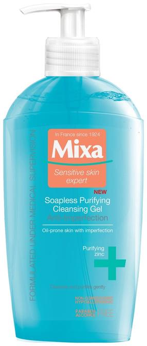 Näo puhastusgeel Mixa Anti Imperfection Soapless, 200 ml