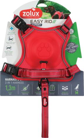 Automātiskā pavada Zolux EasyRide 466852RGE, sarkana krās., M