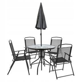 Aiamööbli komplekt Chios, hall v., 4 istekohta