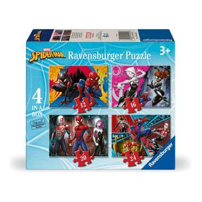 Пазл 4in1 Ravensburger Marvel Spider-Man 12004201, 14 см x 19 см, 72 шт., многоцветный