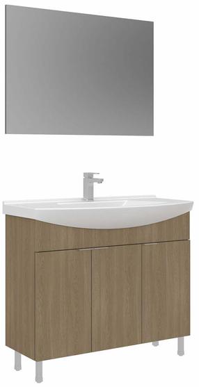 Vonios kambario baldų komplektas Kalune Design Purus, ąžuolo sp., 50 cm x 100 cm x 83 cm