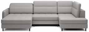 Kampinė sofa Berrto Manhattan 03, pilka sp., kairinė, 165 x 306 cm x 100 cm