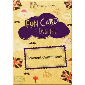 Galda spēle Creativo Fun Card English Present Continuous, daudzkrāsains, EN