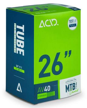 Камера велосипедной шины ACID MTB TUBE198, резина, черный цв., 26"