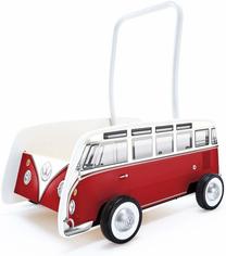 Vaikiškas stumdukas - vaikštynė Hape Classical Bus T1, 37 cm, balta sp./raudona sp.