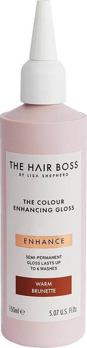 Tonējošie matu kondicionieri The Hair Boss Gloss Warm Brunette, 150 ml