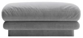 Pufas Micadoni Home Torino Velvet, blyški pilka sp., 80 cm x 80 cm x 41 cm