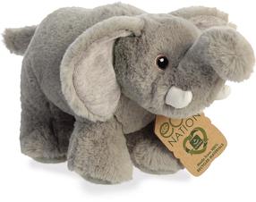 Pliušinis žaislas Aurora Eco Nation Elephant, pilka sp., 15 cm