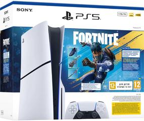 Mängukonsool Sony PlayStation 5 Slim E + Fortnite Flowering Chaos, HDMI / 2 x USB 3.1, 1 TB, valge matt v.
