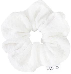 Matu gumija Glov HydroWeave Scrunchie, balta krās.