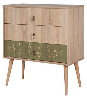 Komoda Kalune Design City Dino, įvairių spalvų, 89 cm x 80 cm x 40 cm