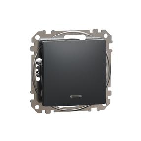 Jungiklis Schneider Electric Sedna Design SDD114101L, 1 kl., juoda sp.
