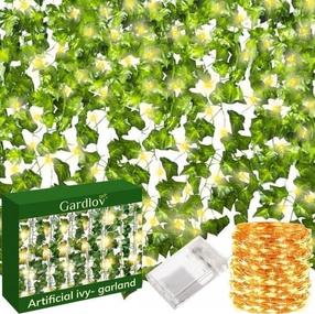Lempučių girlianda Gardlov Ivy, 25 m, šiltai balta sp., 50 LED