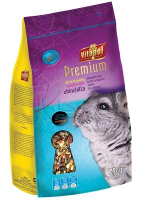 Barība grauzējiem Vitapol Premium, šinšilām, 0.75 kg