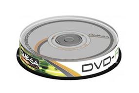 Ierakstāms kompaktdisks Omega, 4.7 GB, 10gab.