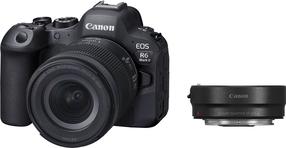 Системный фотоаппарат Canon EOS R6 Mark II + RF 24-105mm F4-7.1 IS STM + Mount Adapter EF-EOS R, черный цв.