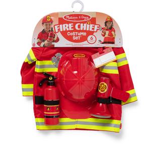 Rinkinys vaidmenų žaidimui, gaisrininko rinkinys Melissa & Doug Fire Chief, raudona sp.