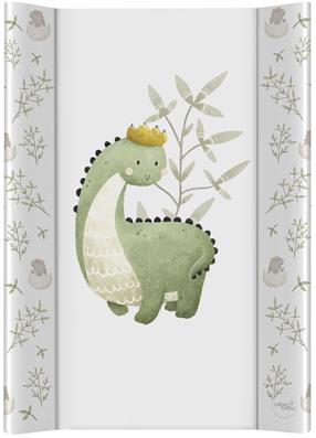 Vystymo lenta Ceba Baby Dino King, 70 cm x 50 cm, balta sp./žalia sp.
