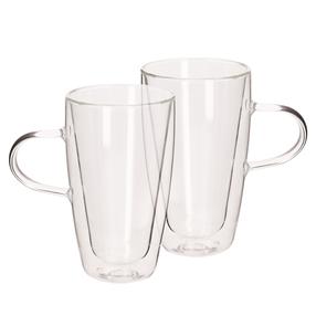 Dvigubo stiklo puodelių rinkinys Homla Cembra Basic, skaidri sp., 0.33 l