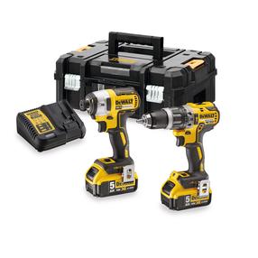 Akumuliatorinių įrankių rinkinys su akumuliatoriumi Dewalt DCK266P2T-QW, 18 V, 5 Ah