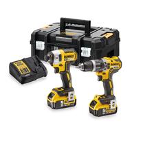 Akumuliatorinių įrankių rinkinys su akumuliatoriumi Dewalt DCK266P2T-QW, 18 V, 5 Ah