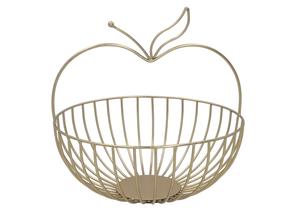 Puuviljakorv Kitchen&GO Apple, Ø 25.5 cm, Kuldne v.