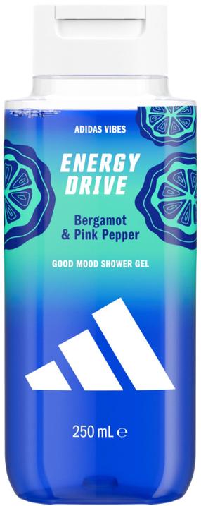 Ķermeņa mazgāšanas želeja vīriešiem Adidas Vibes Energy Drive, 250 ml