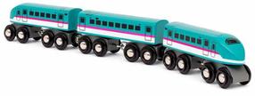  Žaislinis traukinys Brio World Shinkansen E5 Hayabusa, mėlyna sp.