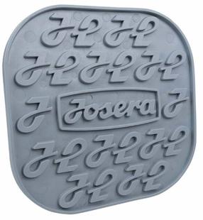 Laižymo kilimėlis gyvūnui Josera Promo, 19 cm x 19 cm, pilka sp.