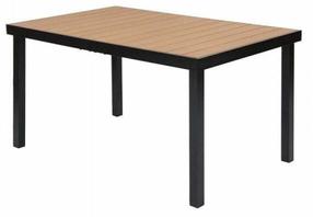 Stalas Mirpol Izzy, ruda sp./juoda sp., 140 cm x 90 cm x 74 cm