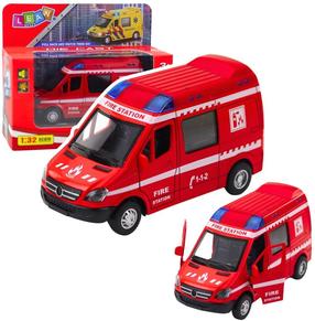  Mängu tuletõrjeauto Lean Toys City Rescuers, 1:32, punane v.