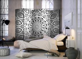 Fototapetas Artgeist White Mandala II Paravent1020, 172 cm x 225 cm
