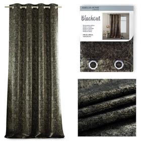 Užtemdanti užuolaida Restilo Blackout Veras, aukso/juodos, 140 cm x 250 cm