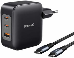 Зарядное устройство для телефона Intenso W100ACC+C520C (7810010), USB Type A/2 x USB Type C, черный цв., 100 Вт