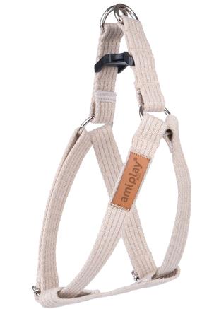 Petnešos šunims Amiplay Cotton, smėlio ruda sp., 200 - 350 mm x 15 mm, S