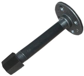 Sienas drēbju pakaramais Kalune Design BoruRaf 108, 8 cm, melna krās.